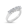 Billede af Ring række, 5 brillanter 14 kt. hvg. Priser fra