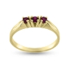 Billede af Ring rk. ring  3* 2½ mm. ægte rubin 14 kt.