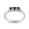 Billede af Ring rk. ring  3* 2½ mm. ægte rubin 14 kt. hvg.