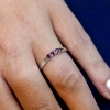 Billede af Ring rk. ring  3* 2½ mm. ægte rubin 14 kt. hvg.