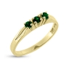 Billede af Ring rk. ring  3* 2½ mm. ægte smaragd 14 kt.