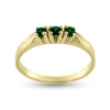 Billede af Ring rk. ring  3* 2½ mm. ægte smaragd 14 kt.