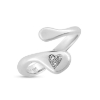 Billede af "Parted Affection" ring m. diamanter 0,015 tw/vs. i 14 kt. hvg.