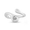 Billede af "Parted Affection" ring m. diamanter 0,015 tw/vs. i 14 kt. hvg.