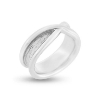 Billede af Ring "Cross" dobbelttråd 14 kt. hvidguld