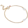 Billede af ENAMEL Copenhagen Sofia White and Pearls armbånd forgyldt sølv m. fvp (15+3 cm)