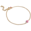Billede af ENAMEL Copenhagen Balloon Pink armbånd forgyldt sølv (15+3cm)