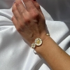 Billede af Lund Copenhagen Marguerit armring forgyldt sølv (62 x 45mm)