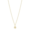 Billede af Lund Copenhagen Marguerit collier 9 mm forgyldt sølv (42-45 cm)