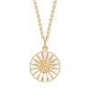 Billede af Lund Copenhagen Marguerit collier 18 mm forgyldt sølv (45-48 cm)