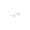 Billede af Aqua Dulce Line Coin (6mm) øreringe sølv