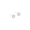 Billede af Aqua Dulce Lumi Flower Clear øreringe sølv m. cz