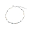 Billede af Aqua Dulce Lunella Blue armbånd sølv m. aquamarin+fvp (17+3 cm)