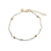 Billede af Aqua Dulce Lunella Blue armbånd forgyldt sølv m. aquamarin+fvp (17+3 cm)