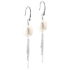 Billede af Aqua Dulce Lunella Big Pearl øreringe sølv m. fvp