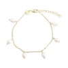 Billede af Aqua Dulce Lunella armbånd forgyldt sølv m. perler (17 + 3 cm)