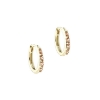 Billede af Aqua Dulce Champella Hoop Medium øreringe forgyldt sølv m. cz (15 mm)