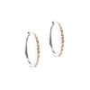 Billede af Aqua Dulce Champella Hoop XL øreringe sølv m. cz (25 mm)