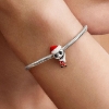 Billede af Pandora Disney The Nightmare Before Christmas Jack Skellington charm sølv m. emalje