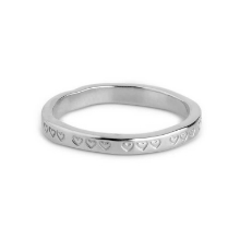 Billede af ENAMEL Copenhagen Heart ring sølv (str. 57)