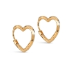 Billede af ENAMEL Copenhagen Organic Heart Small øreringe forgyldt sølv