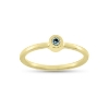 Billede af Ring brillant sky blue 0,06 ct. 14 kt.