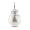 Billede af Vedhæng trådtop, Baroque ferskvands perle ca. 14 mm. fast øsken 925 s.