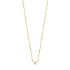 Billede af Spirit Icons Alma Pearl halskæde forgyldt sølv m. cz + fvp (42-45 cm)