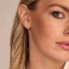 Billede af Spirit Icons Sparkle øreringe forgyldt sølv m. cz