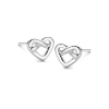 Billede af Spirit Icons Infinity Heart øreringe sølv