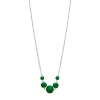 Billede af Spirit Icons Confetti Green halskæde sølv m. krystal (42-45 cm)