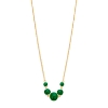 Billede af Spirit Icons Confetti Green halskæde forgyldt sølv m. krystal (42-45 cm)
