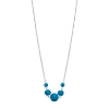 Billede af Spirit Icons Confetti Blue halskæde sølv m. krystal (42-45 cm)
