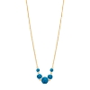 Billede af Spirit Icons Confetti Blue halskæde forgyldt sølv m. krystal (42-45 cm)