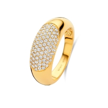 Billede af Spirit Icons Grand Callas ring (S) forgyldt sølv m. cz (str. 62)