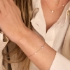 Billede af Spirit Icons Alma armbånd forgyldt sølv m. cz (17-19 cm)