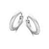 Billede af Spirit Icons Balance Rustic hoops sølv - 12mm