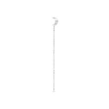 Billede af Jane Kønig Half Moon Chain Stud ørering sølv (1 stk.) - Venstre
