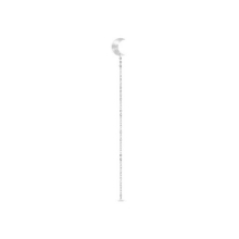Billede af Jane Kønig Half Moon Chain Stud ørering sølv (1 stk.) - Højre