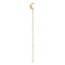 Billede af Jane Kønig Half Moon Chain Stud ørering forgyldt sølv (1 stk) - Højre