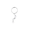 Billede af Jane Kønig Half Moon Creole With Pearl ørering sølv (1 stk) 