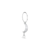 Billede af Jane Kønig Half Moon Creole With Pearl ørering sølv (1 stk) 