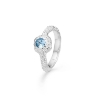 Billede af Studio Z "Wild Cliff" ring sølv m. blå cz (str. 50-60)
