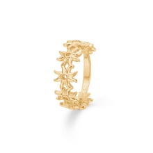 Billede af Studio Z "Ocean Aura" ring forgyldt sølv (str. 58)