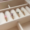 Billede af Ring pink topas 8 kt.