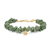 Billede af Studio Z "Ocean Aura" armbånd forgyldt sølv m. chrom diopsid (17+2 cm)