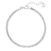 Billede af Aqua Dulce Flata armbånd sølv (17 + 3 cm)