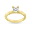 Billede af Ring 4 grab. fatning, zirk. 6,0 mm. 925s. forgyldt