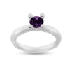 Billede af Ring 4 grab. fatning, ametyst 6,0 mm. 925s.