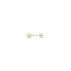 Billede af Pure Titanium øreringe forgyldt m. cz (3 mm)
